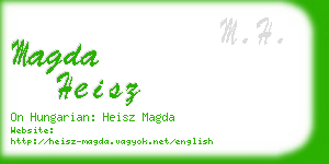 magda heisz business card